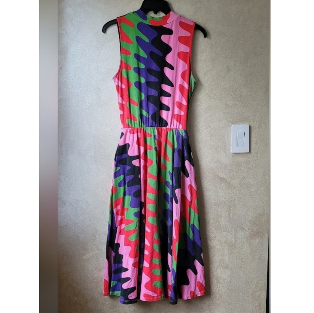 NOOWORKS DAHLIA DRESS IN STATIC PRINT M - Picture 4 of 6